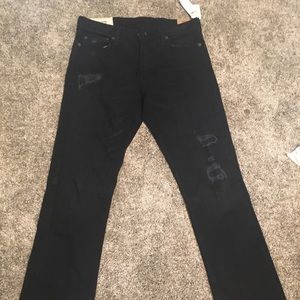 NEW Hollister Dark Ripped Bootcut